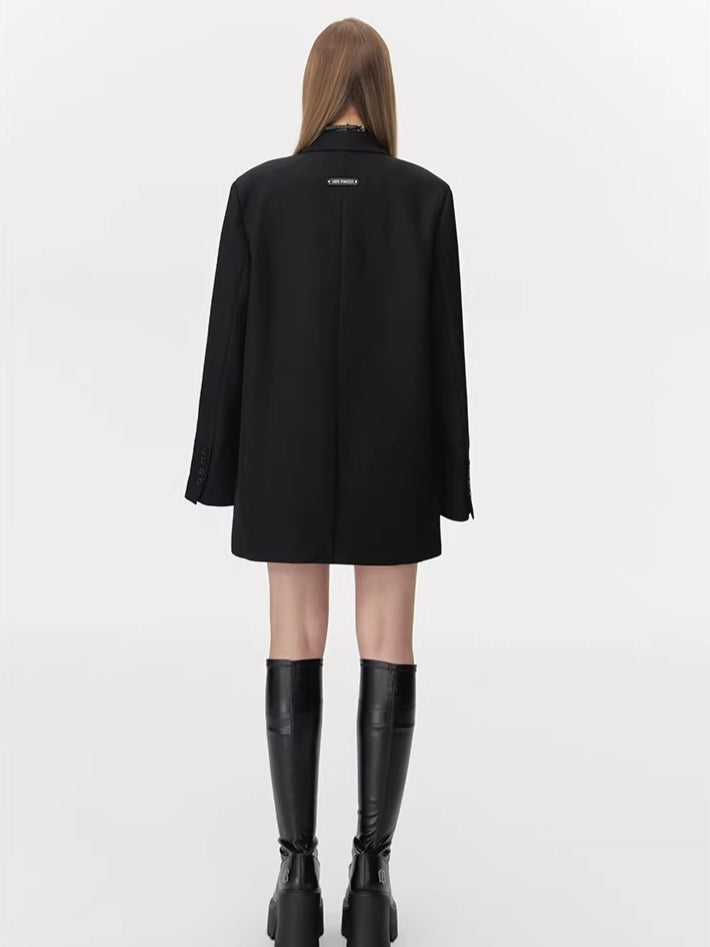 Plush Toy-Detail Relaxed-Fit Blazer