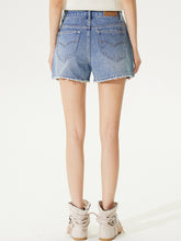 Raw-Edged Cool Denim Shorts - CHINASQUAD