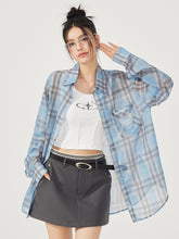 Heart Checkered Sun-protective Shirt - CHINASQUAD