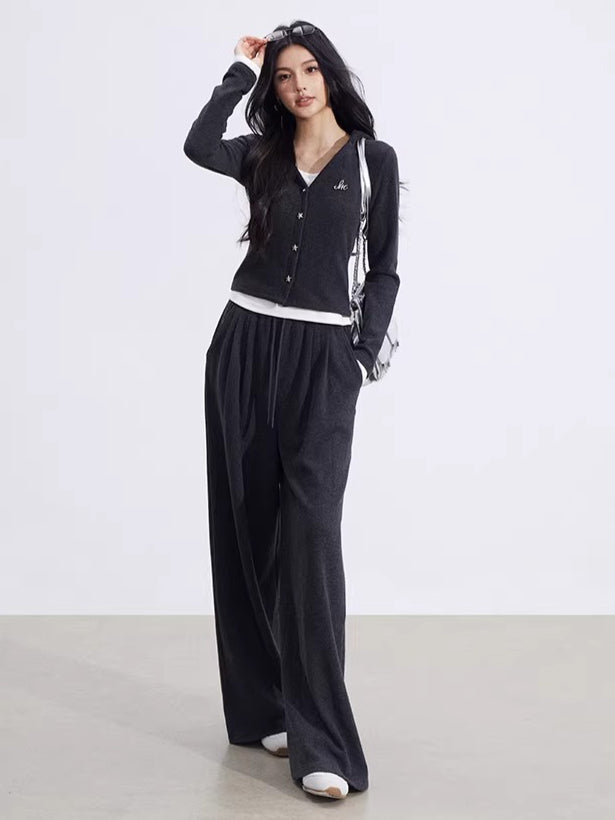 Layered Hooded Knit Set