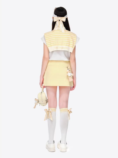 Golf Slit Skort Mini Skirts