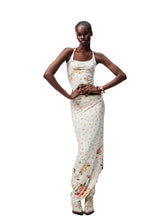 Floral All-Over Printed Big Round Neck Knotted Tank Top - CHINASQUAD