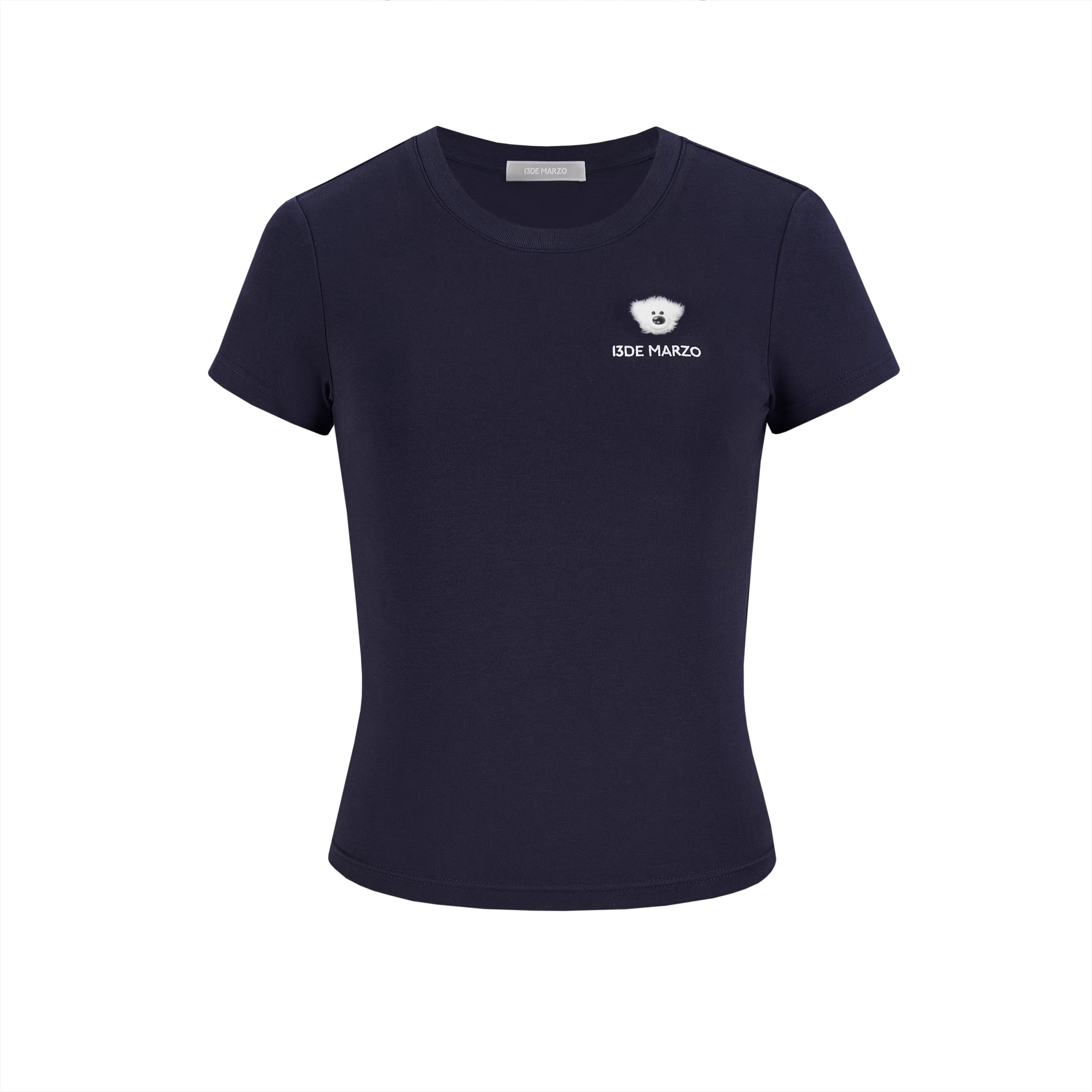Mini Bear Fitted Cropped Tee