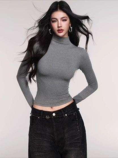 High-Stretch Mock-Neck Slim-Fit Base Layer