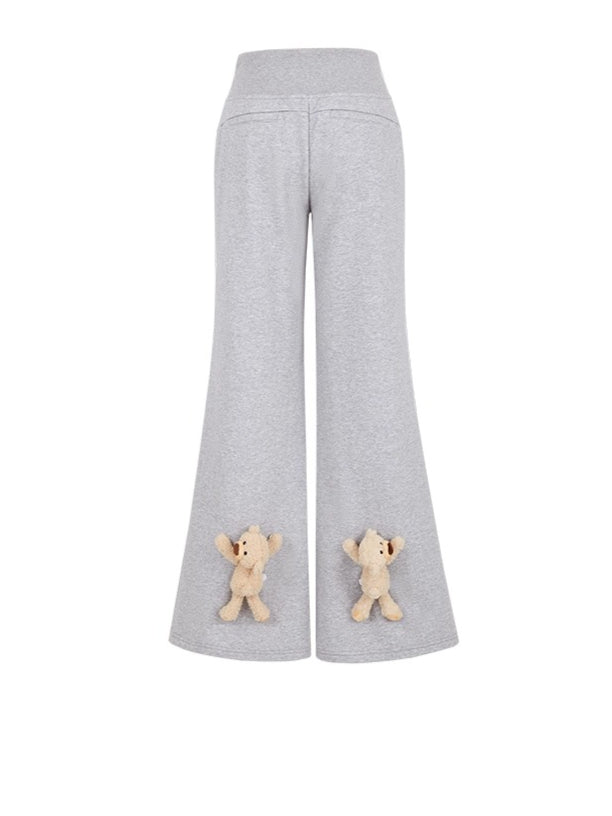 High-Waist Flared Sweatpants