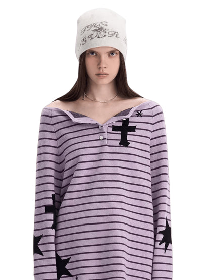 Retro Jacquard Knit Beanie