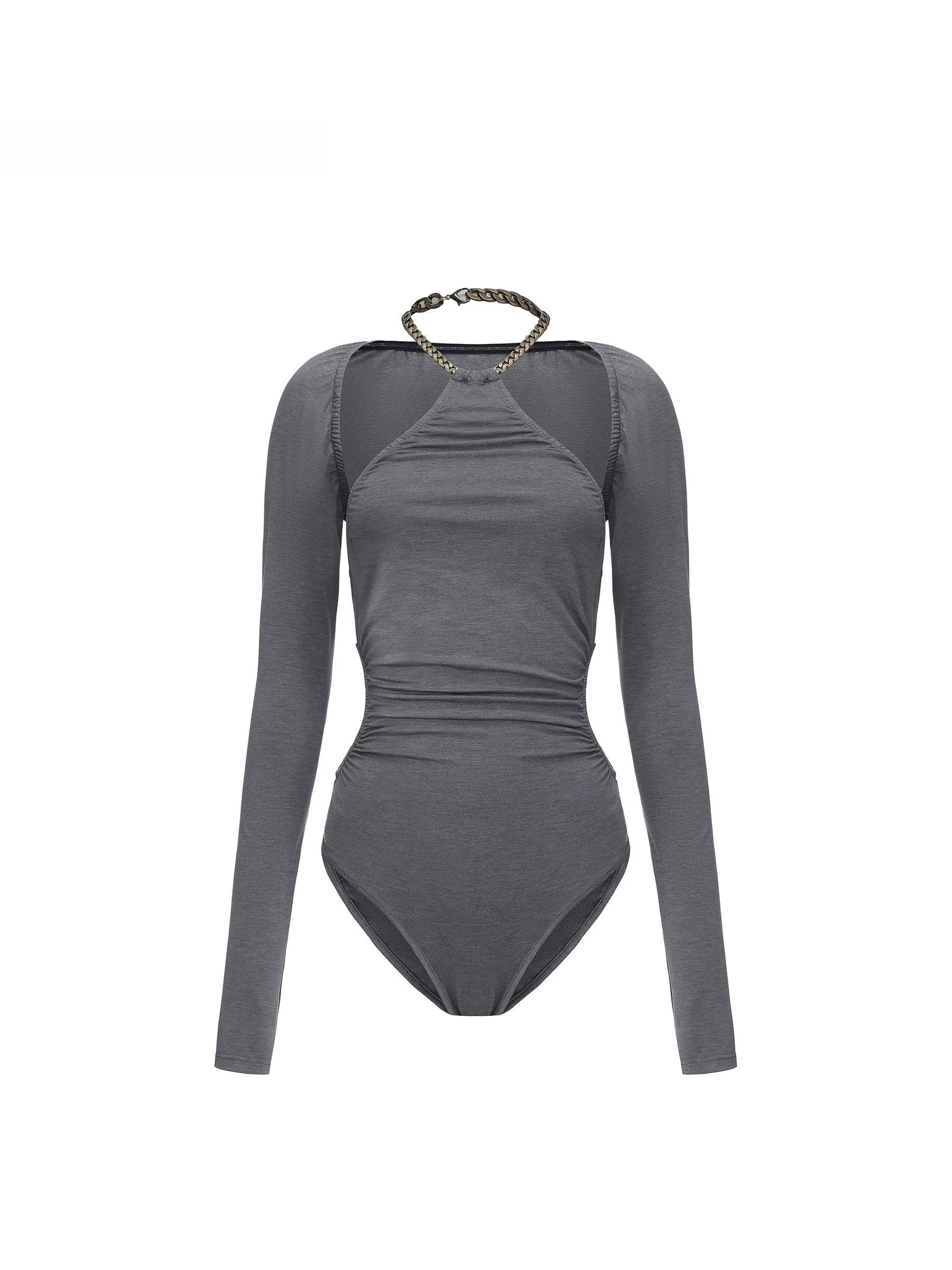 Y2K Convertible Halter Layered Two-Piece Top