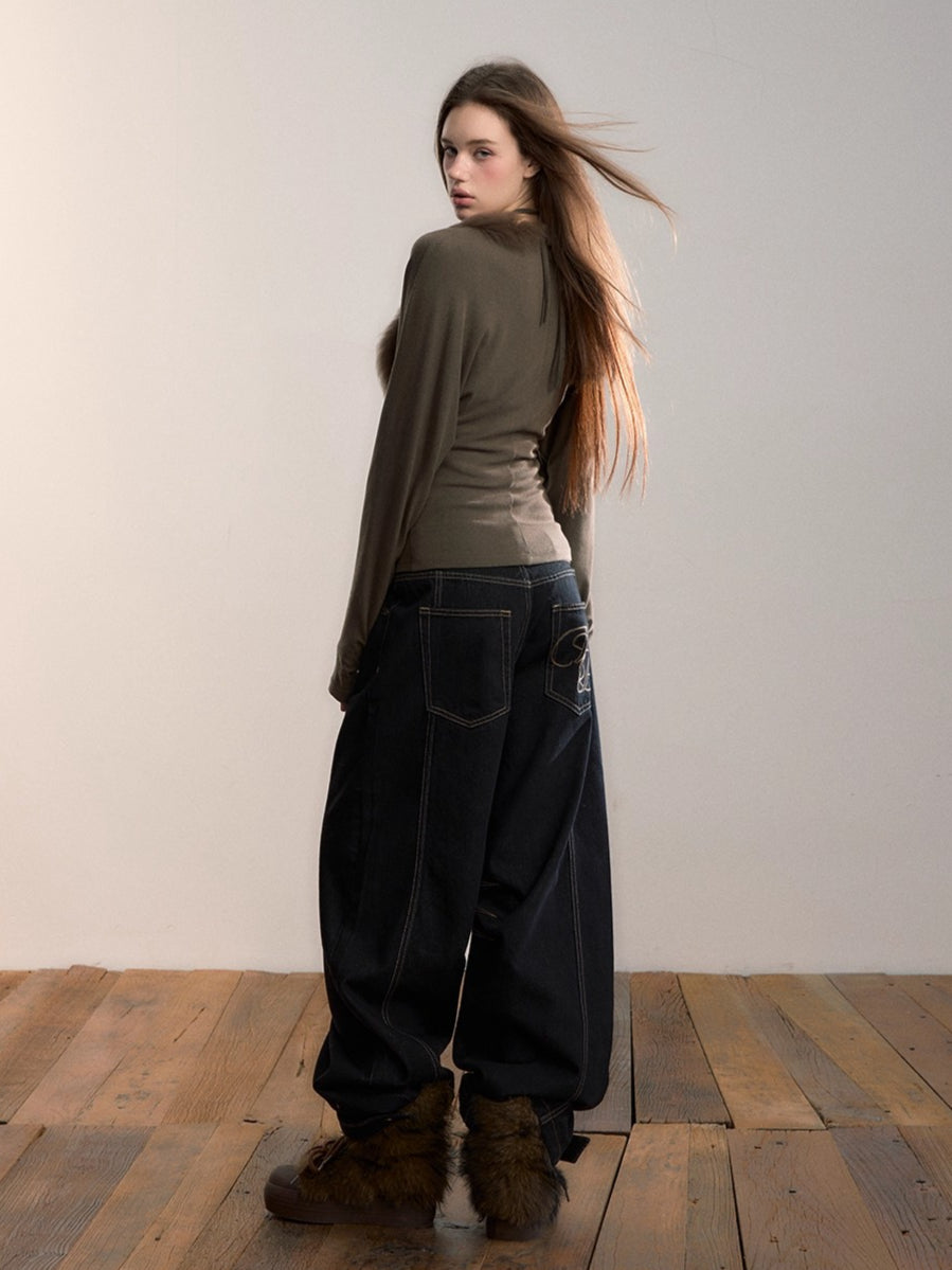 Original Vintage Straight-Leg Denim Pants