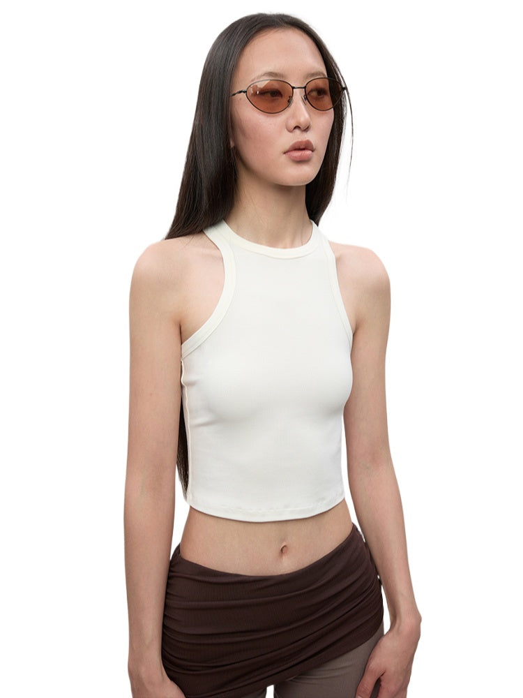 High Elastic Sleeveless I-Back Vest