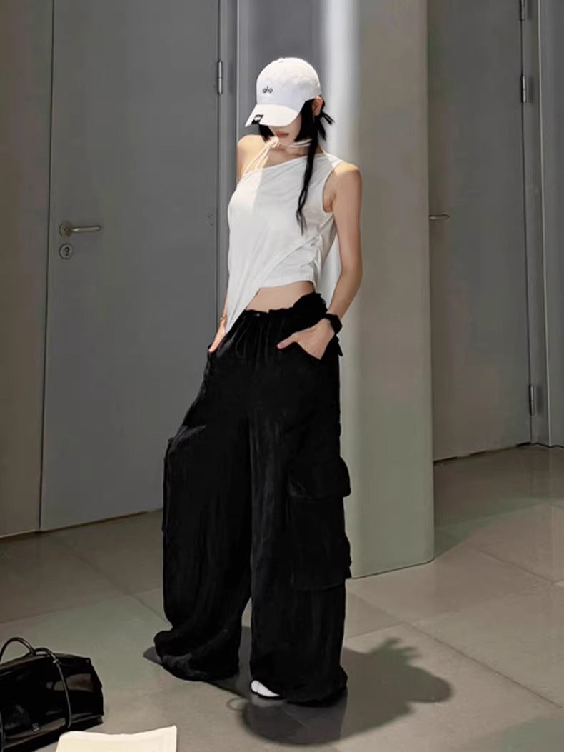 Relaxed TENCEL™ Wide-Leg Utility Pants