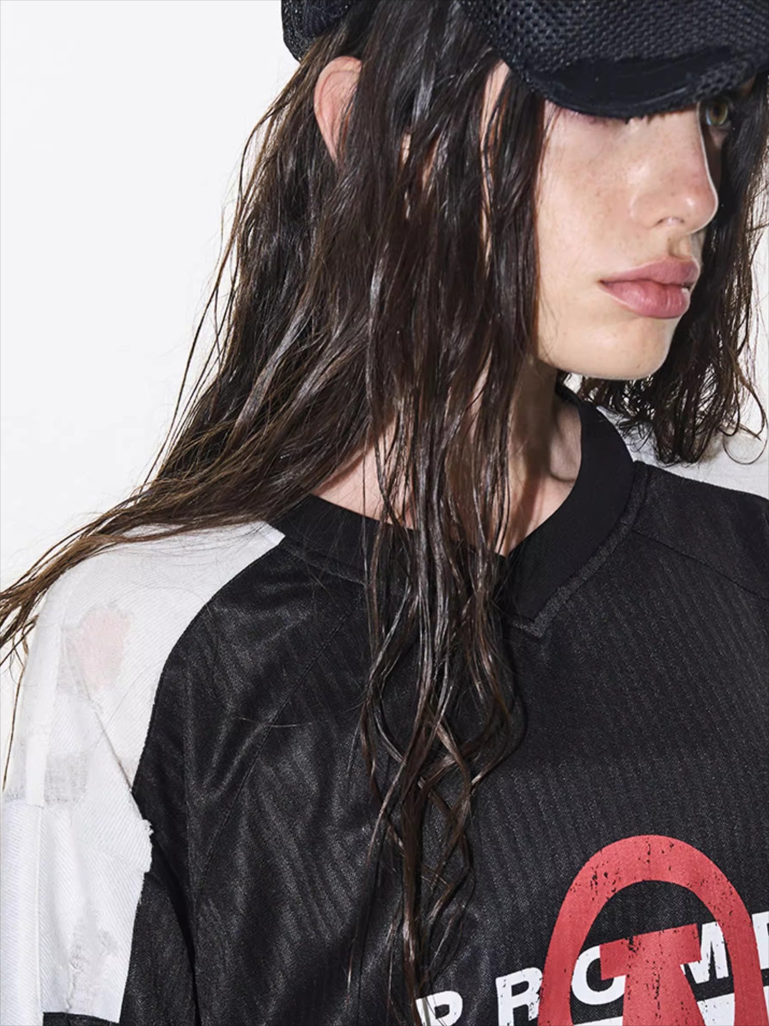 EXITMODE Textured Layered Sports Jersey Tee