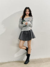 Asymmetric Shoulder Voluminous Ruched T-Shirt - CHINASQUAD