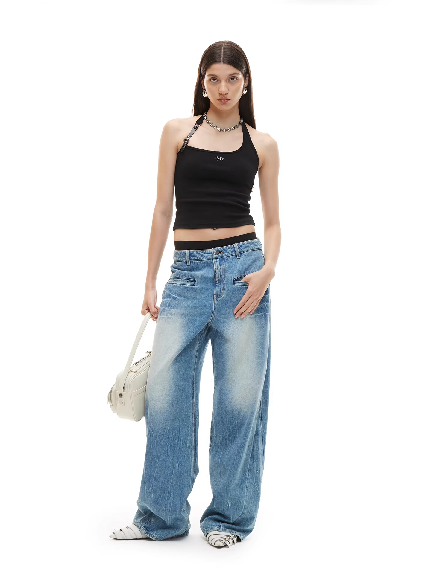 Breathable Relaxed Straight-Leg Denim Jeans