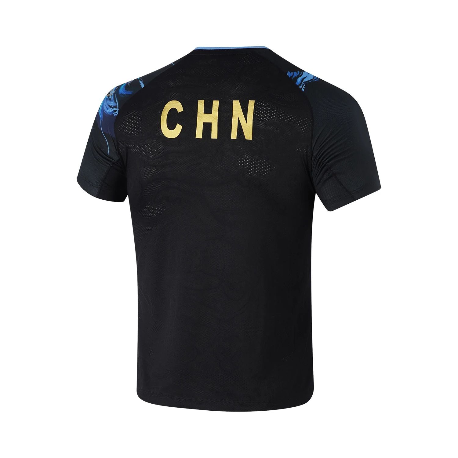 Li-Ning Black Ping Pong Series Quick-Dry Sports T-Shirt - China Team 2024 Paris Olympics Ping Pong Uniform