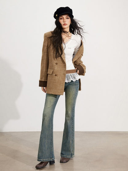 Vintage Wool-Blend Blazer