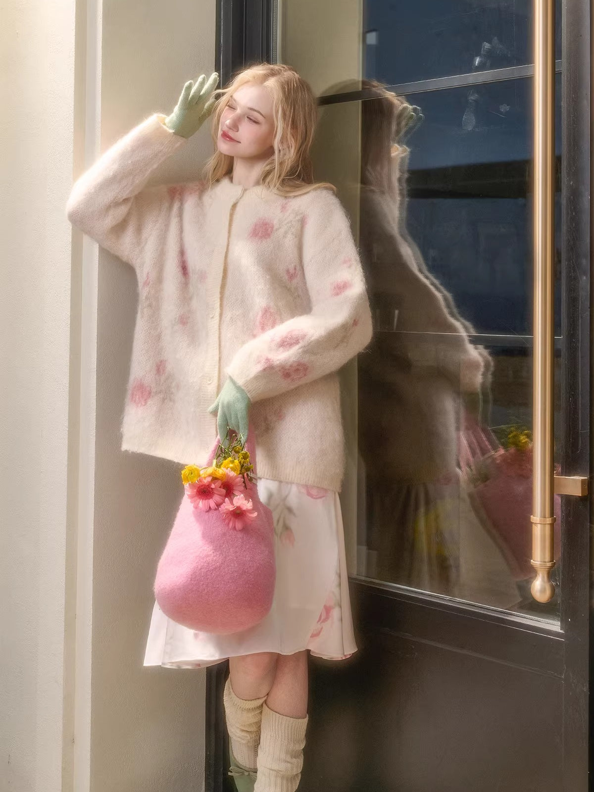 Merino Wool-Blend Knit Jacket