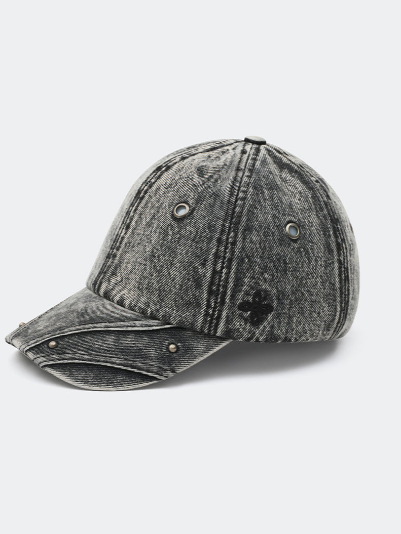 SMFK Compass Storm Garden Cross Denim Baseball Cap