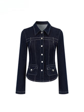 Original Color Denim Slim Fit Jacket - CHINASQUAD