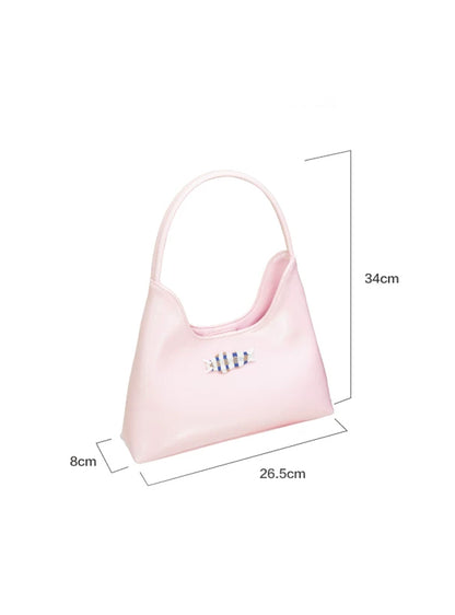 Textured Hobo Candy Applique Bag