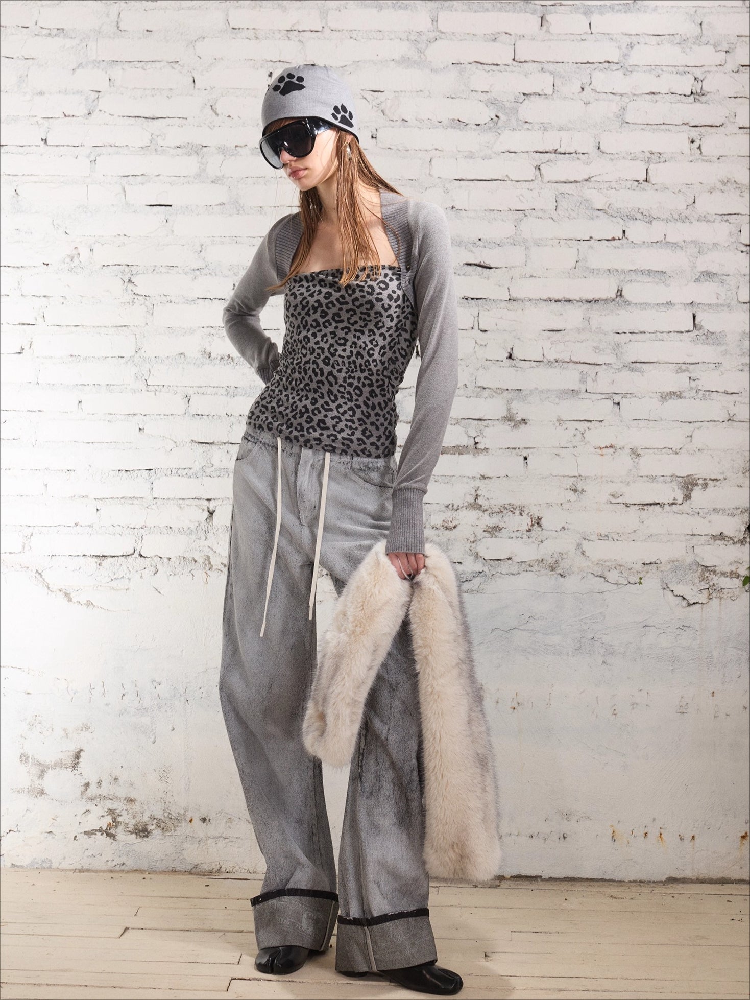 Dual-Tone Reversible Wool Knit Beanie