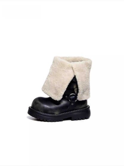 Convertible Fold-Over Knight Boots