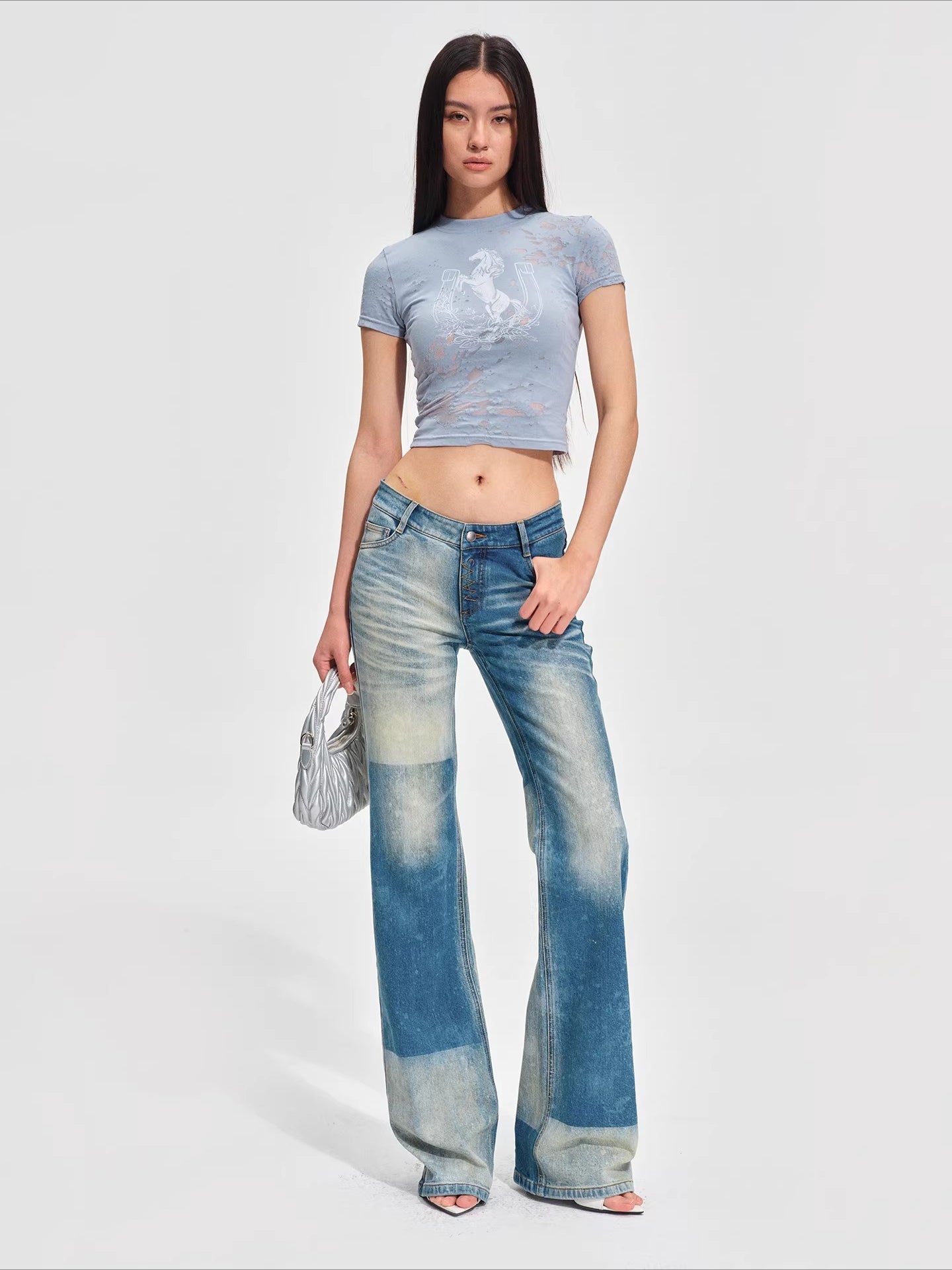 Straight-Leg Lyocell Denim Jeans