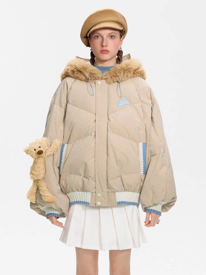 Patchwork Gulnazar Edition Hooded Down Jacket