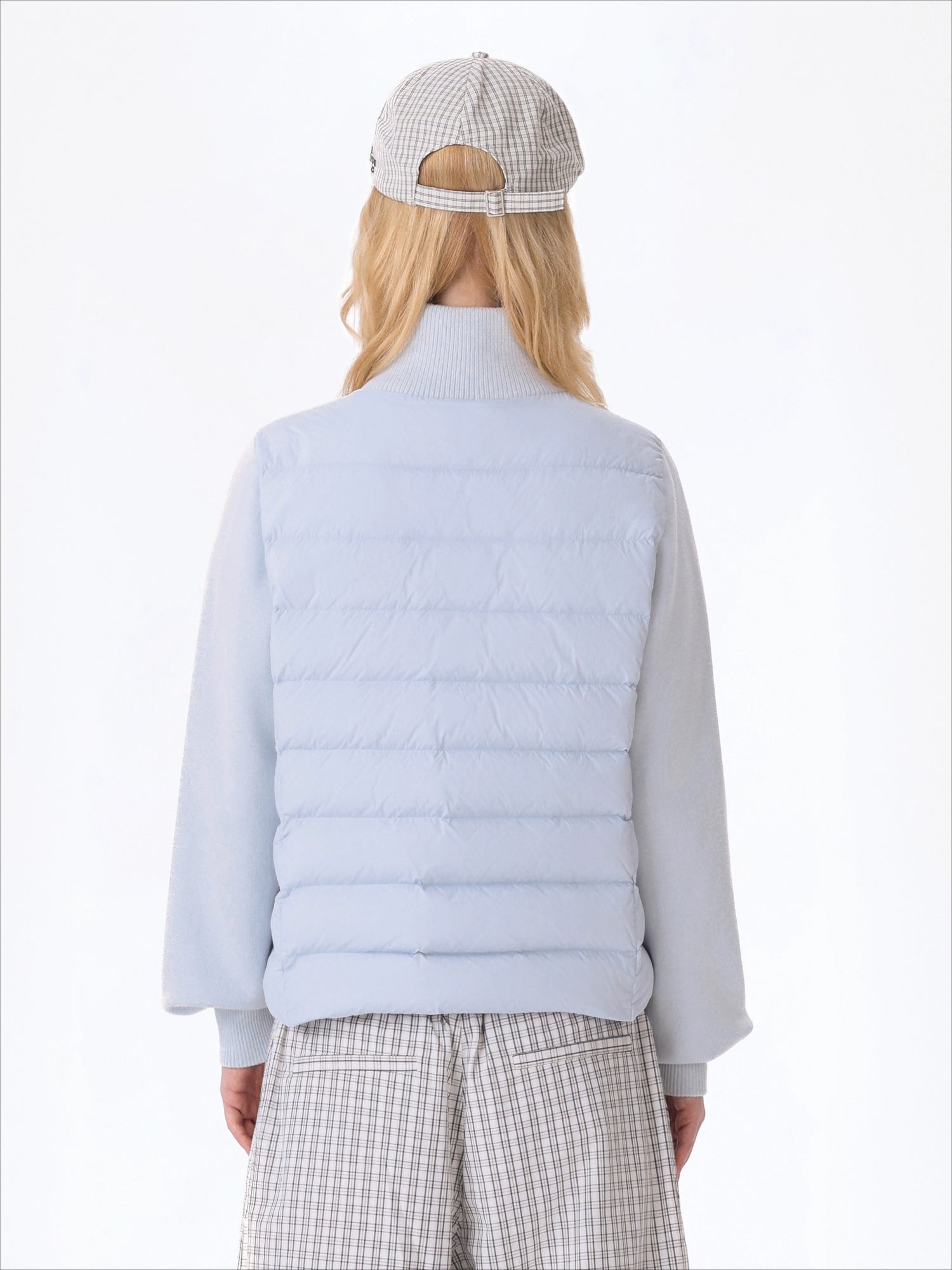 Knit Panel Plush Doll Down Jacket