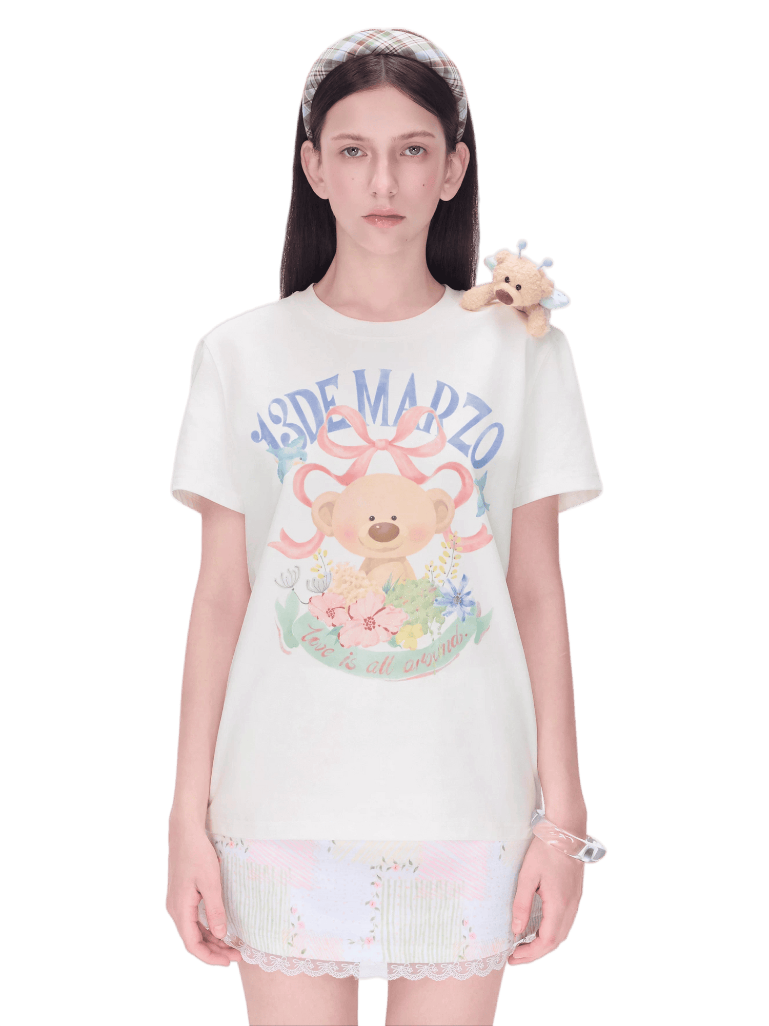 Floral Illustration Cotton Tee