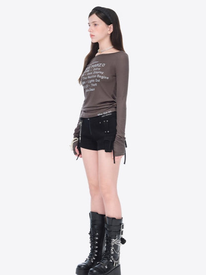 Timeline Fitted Long-Sleeve T-Shirt