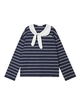 Bow Tie Stripe Long-Sleeve T-Shirt - CHINASQUAD