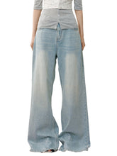 Light Washed Rhinestone Jeans - CHINASQUAD