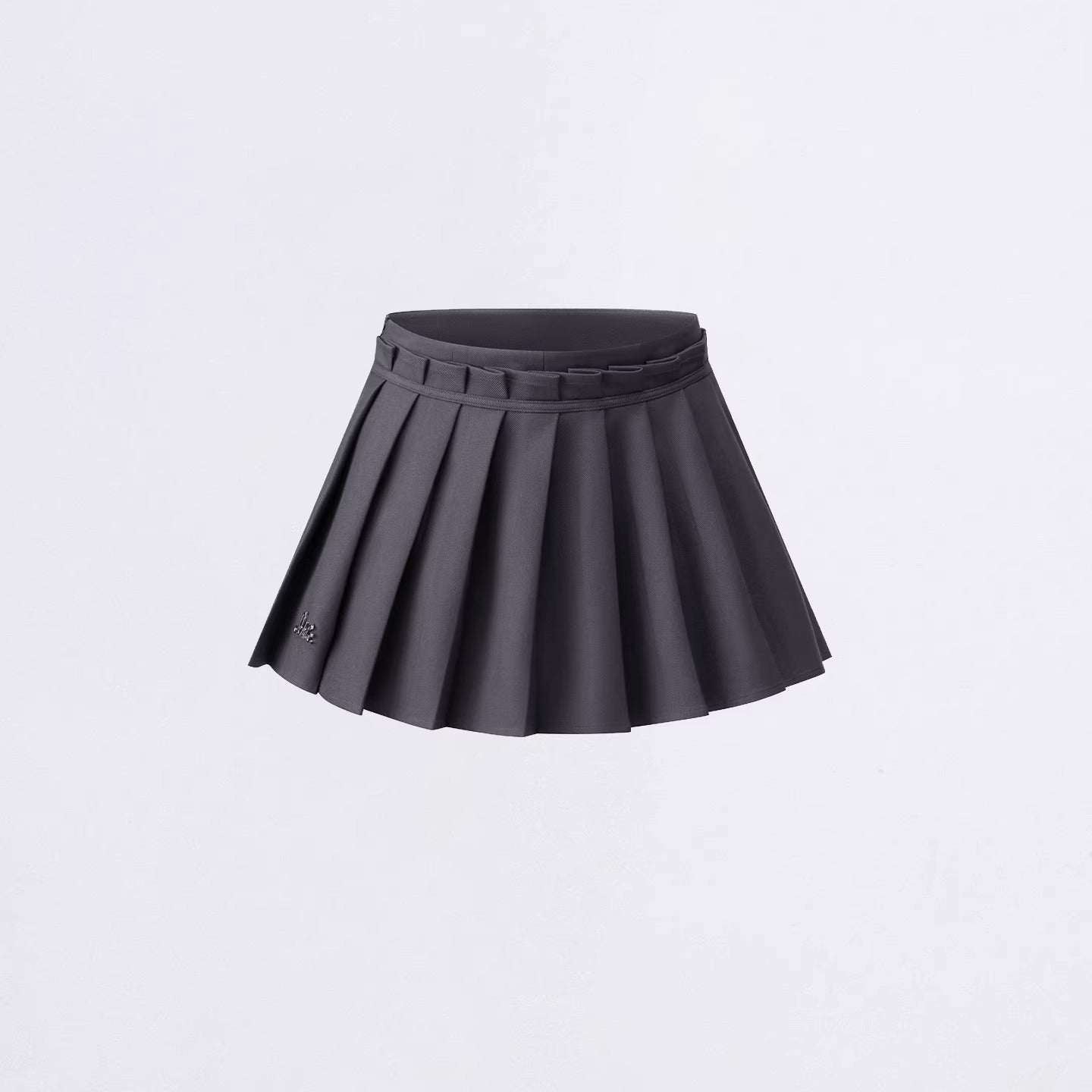 Pleated Layered Mini Skirt