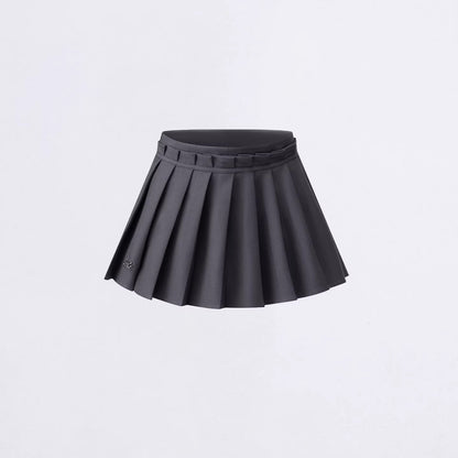 Pleated Layered Mini Skirt