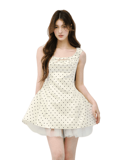 Blush Satin Princess Bubble Hem Dress