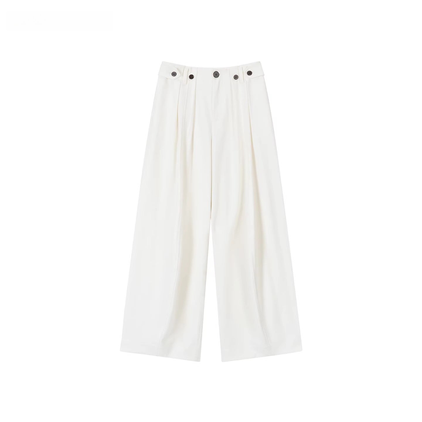Tailored Pleated Wide-Leg Trousers