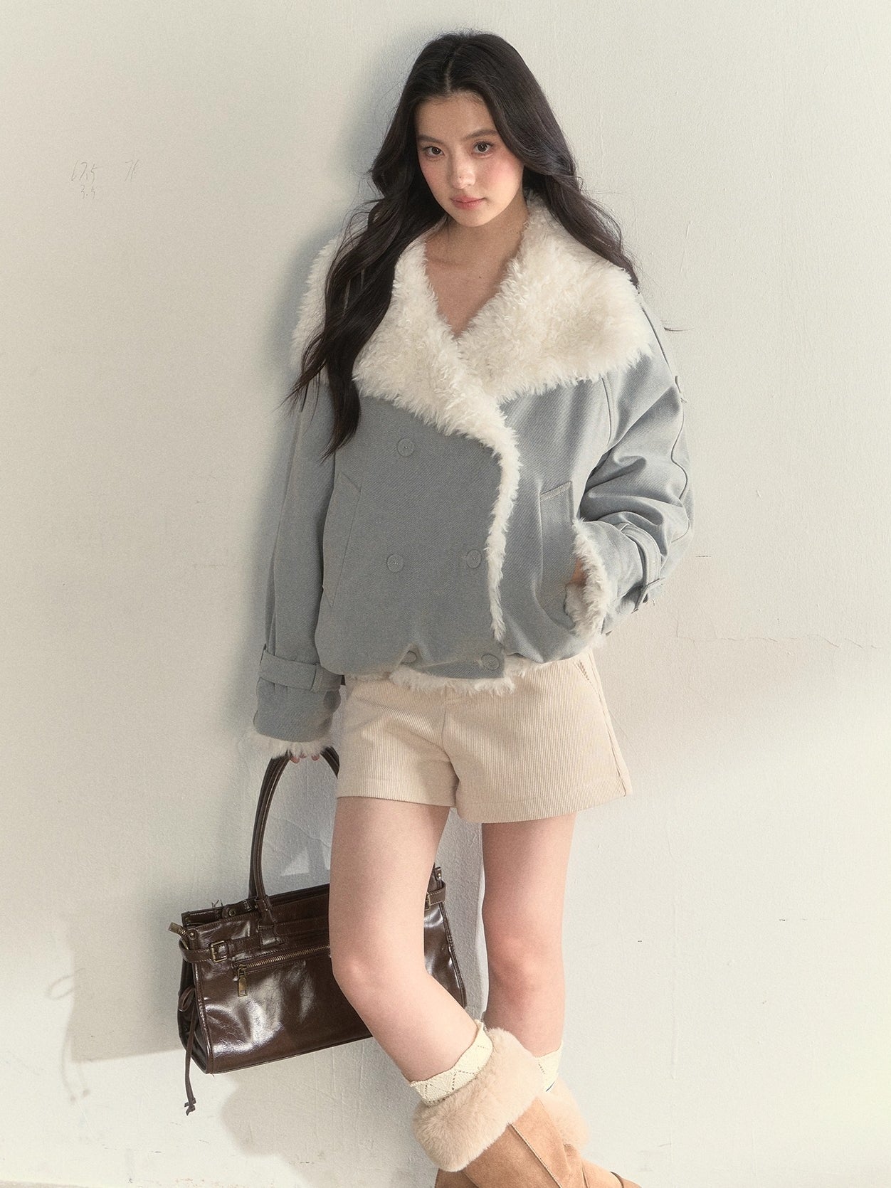 Reversible Fleece-Lined Cropped Jacket