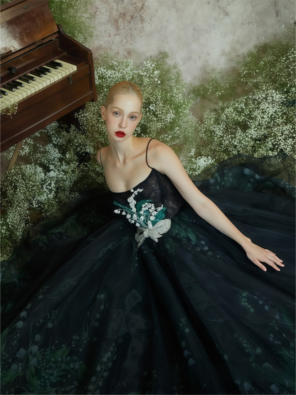 Lucky Lily Embroidered Ball Gown