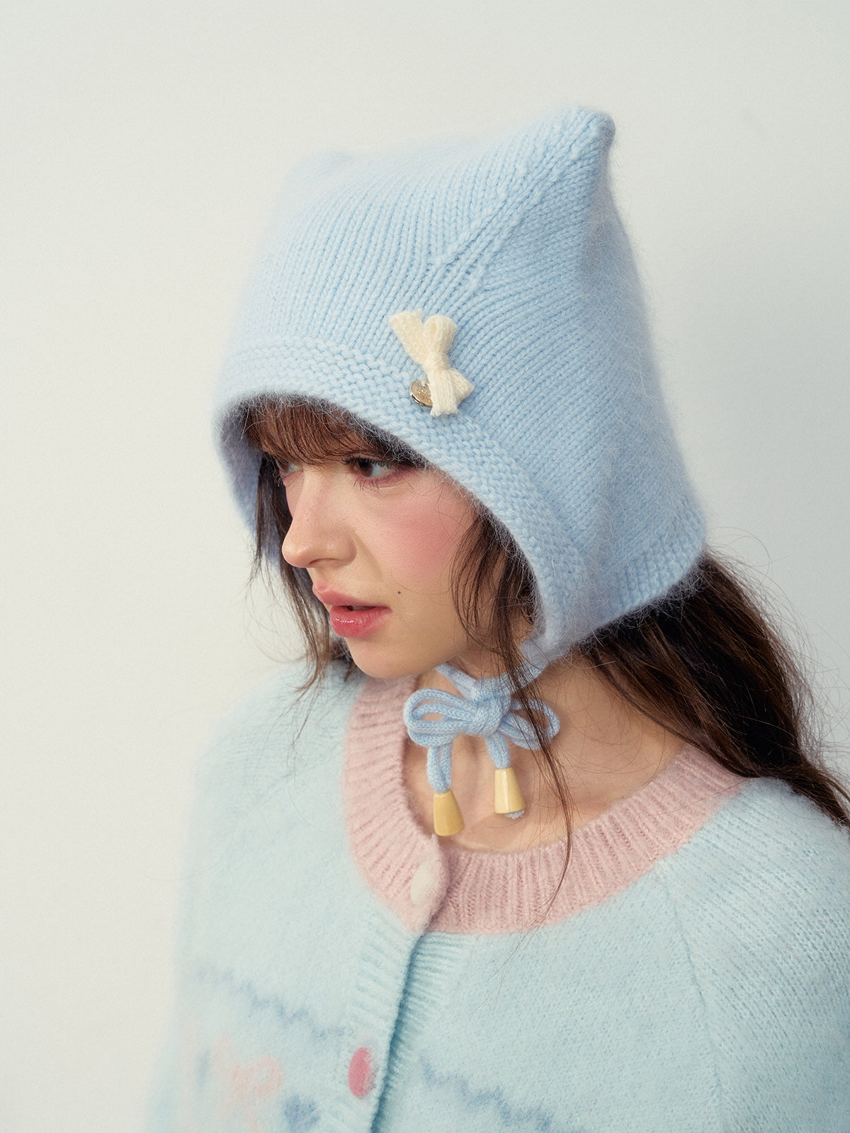 Rabbit Wool Cat Ear Hat