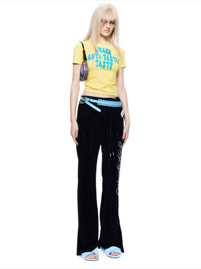 Graphic Waist-Adjustable Slim Fit T-Shirt