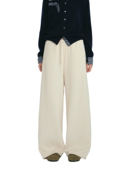 Contrast Drawstring Banana Pants