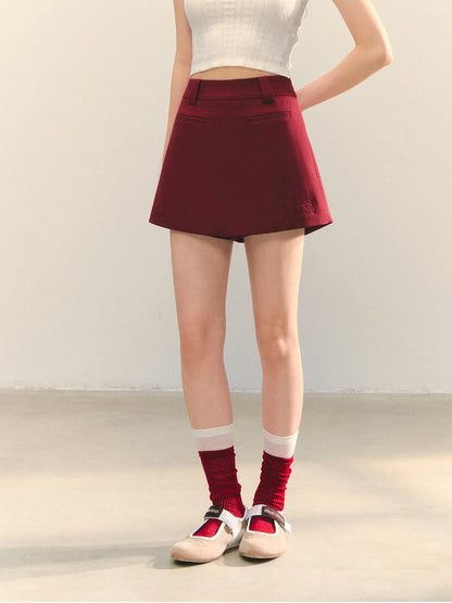 Anti-exposure Applique Pocket Suit Skort - CHINASQUAD