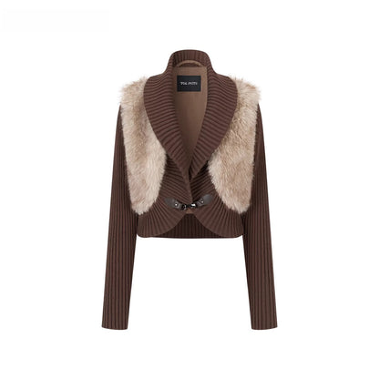 Heavyweight Knit Cropped Jacket