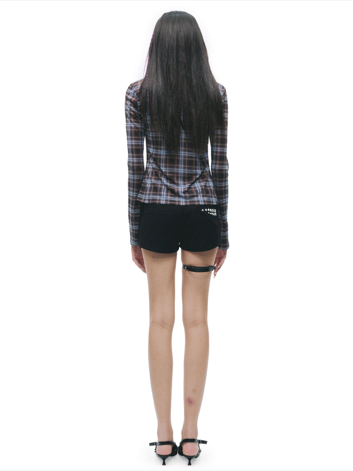 Punk Mesh Panel Long Sleeve