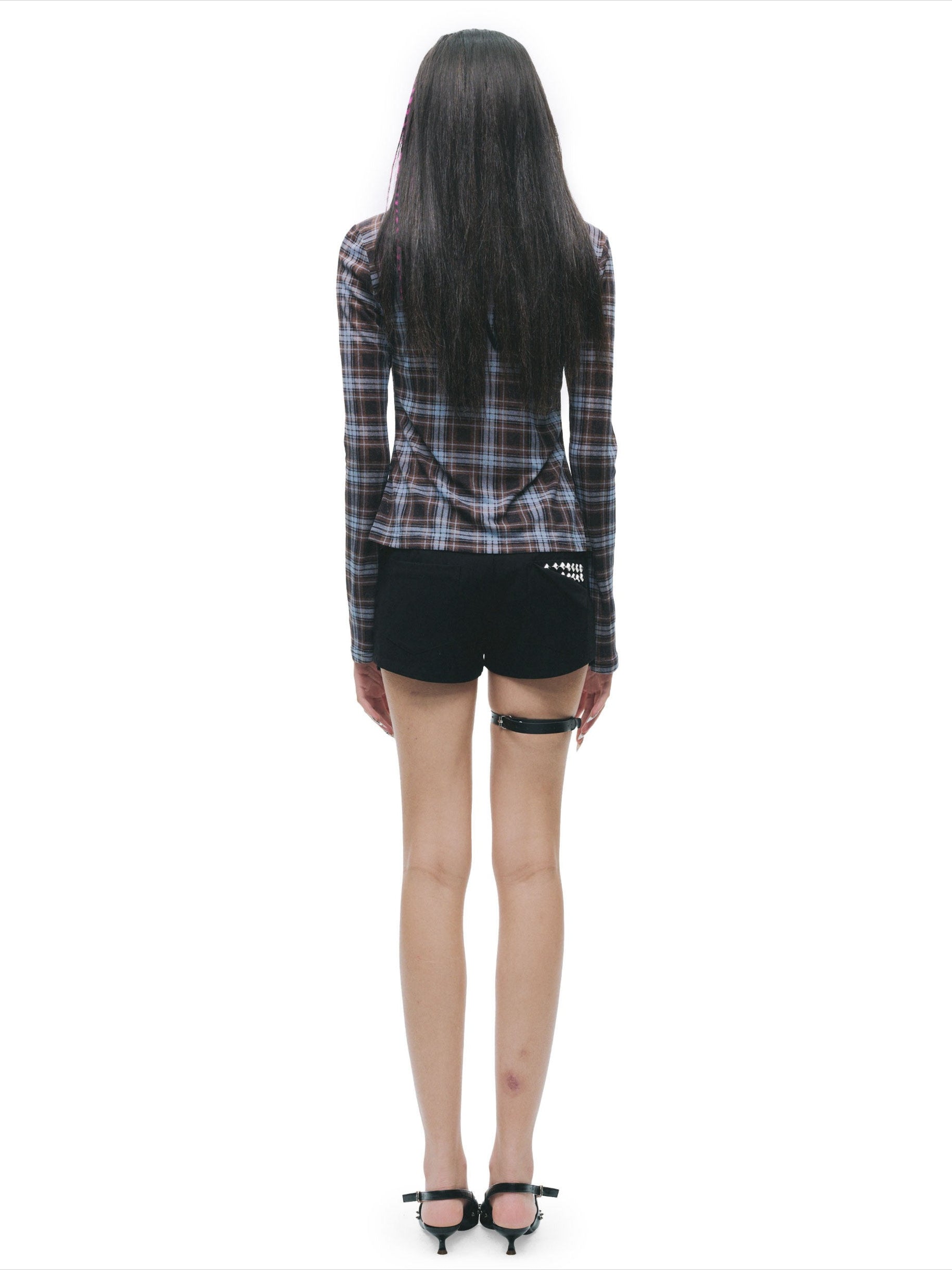 Punk Mesh Panel Long Sleeve