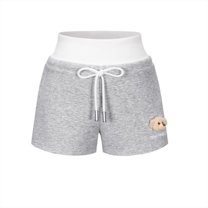 Double Waistband Panel Sport Shorts