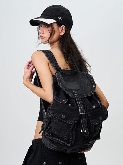 Compass Tarpan Denim Backpack Black (Large)