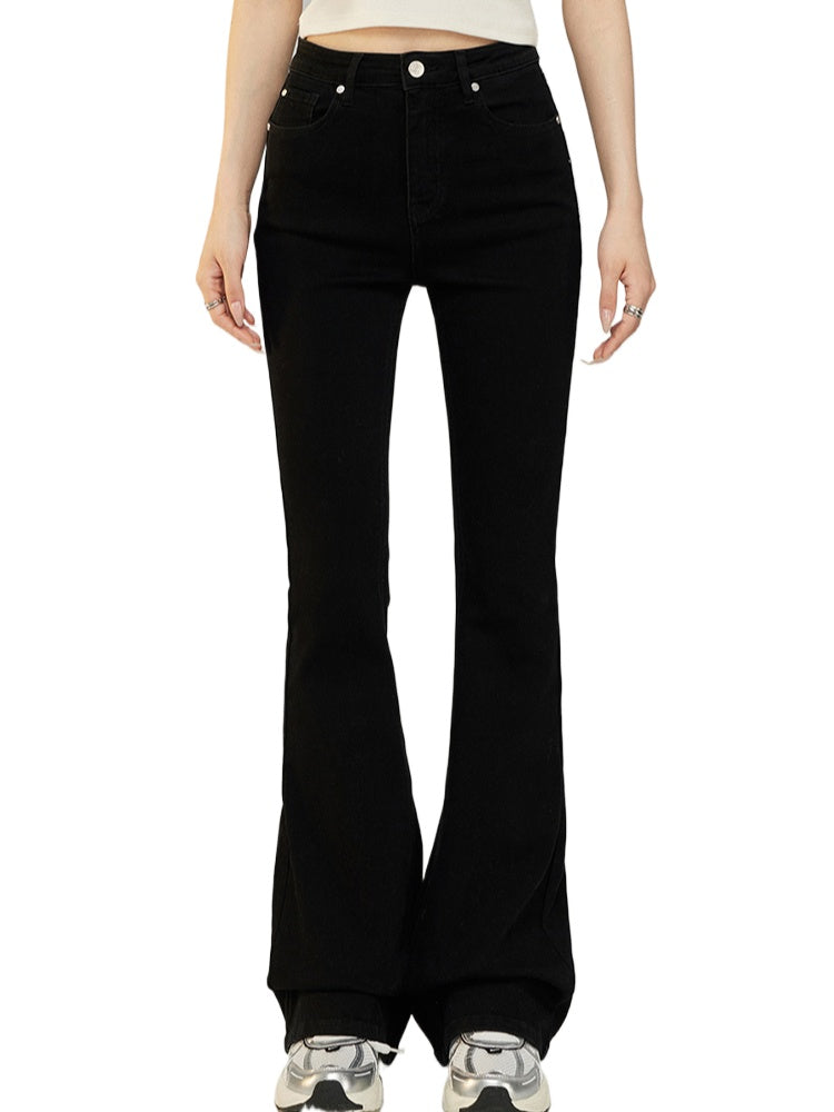 Star High-Waist Flared Jeans