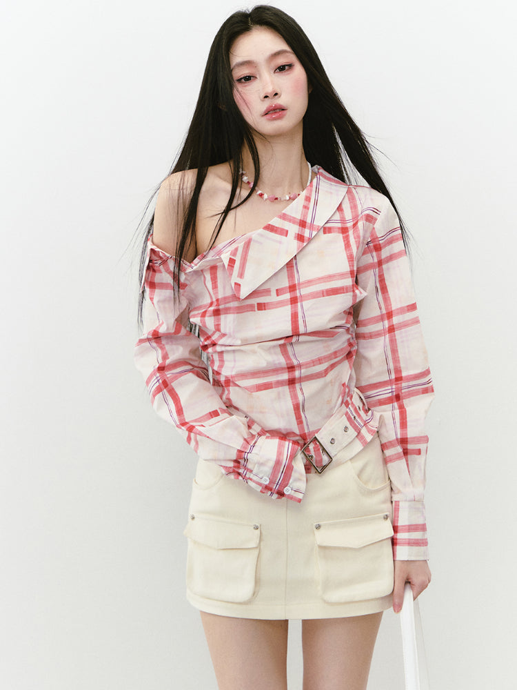 Casual Pocket A-Line Skirt