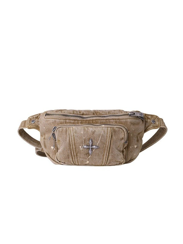 Wild Denim Crossbody Waist Bag